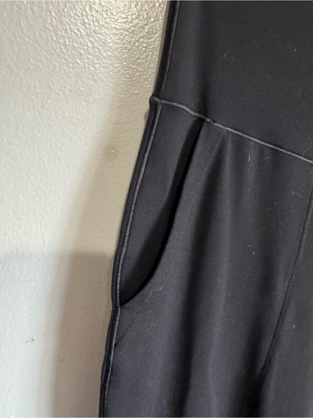 Aerie Offline Real Me High Rise Wide Leg Trouser Pockets Black Size Large - Picture 5 of 12